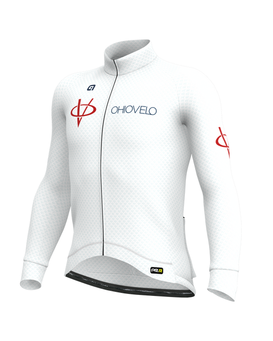 Ohio Velo 9049 WHITE PRR Jersey - Lightweight LS - Men's